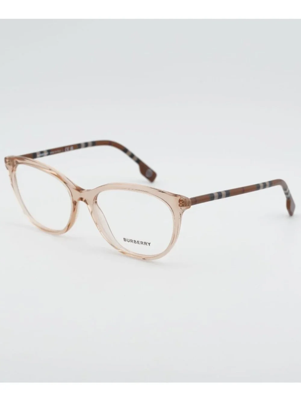Burberry BE2389 4088 Eyeglasses Shiny Peach 52mm Geometric Frame
